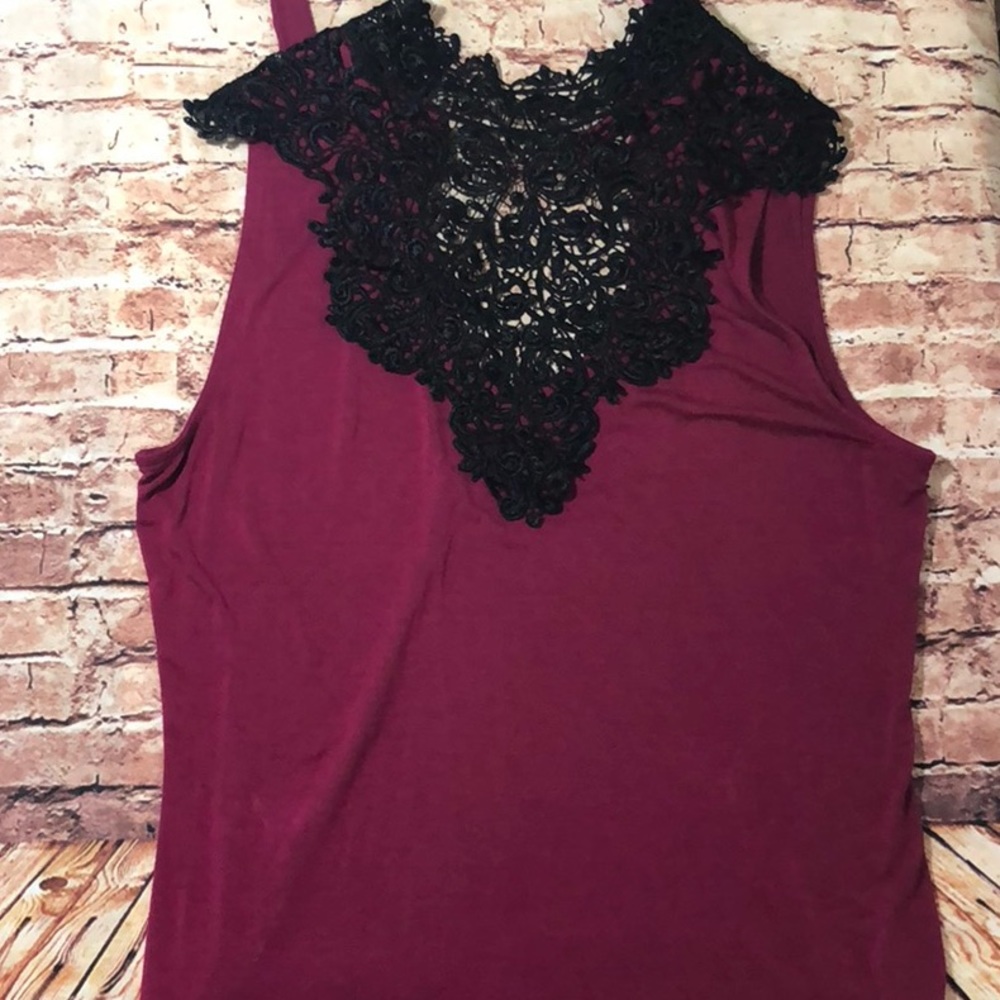 Venus lace up sleeveless shirt